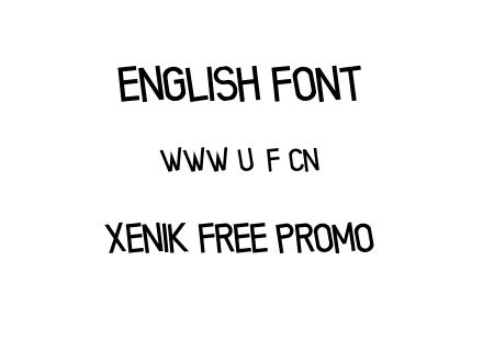 Xenik free promo.ttf下载