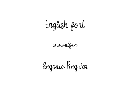 字体-Begonia-Regular.ttf