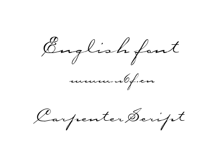 字体-Carpenter Script.ttf