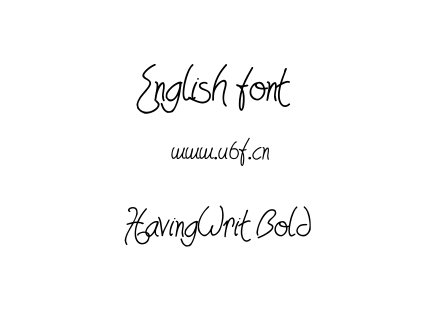 HavingWrit Bold.ttf下载