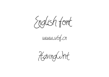 HavingWrit.ttf下载