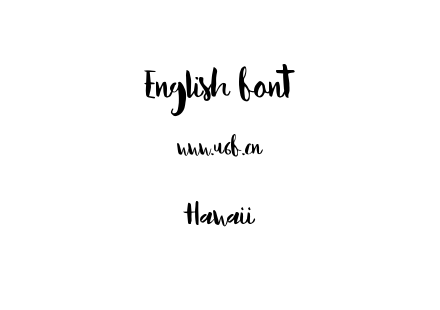 字体-Hawaii.ttf