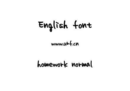 homework normal.TTF下载