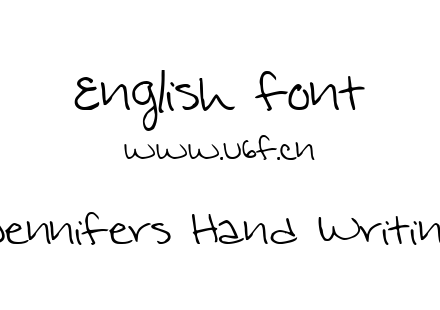 Jennifers Hand Writing.ttf下载