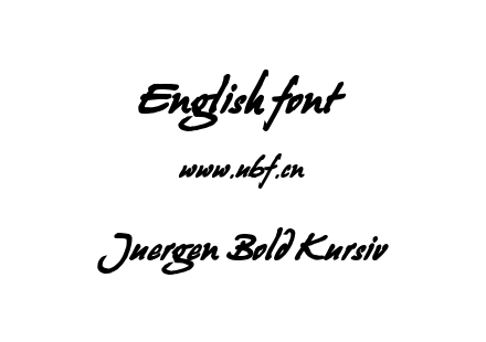 Juergen Bold Kursiv.ttf下载