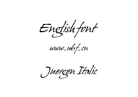 Juergen Italic.ttf下载