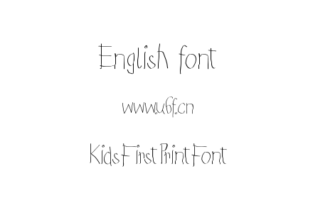 KidsFirstPrintFont.ttf下载