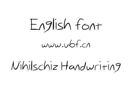 Nihilschiz Handwriting.ttf下载