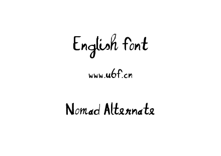 字体-Nomad Alternate.ttf