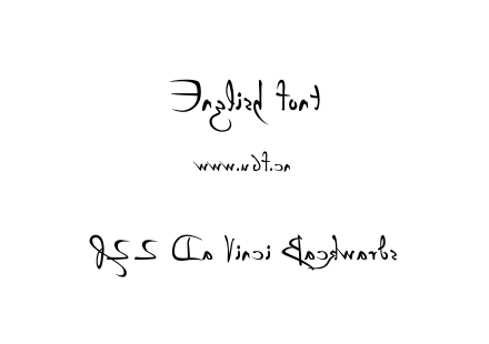 P22 Da Vinci Backwards.ttf下载