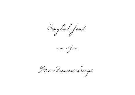 P22 Dearest Script.ttf下载