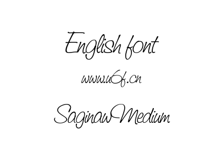 SaginawMedium.ttf下载