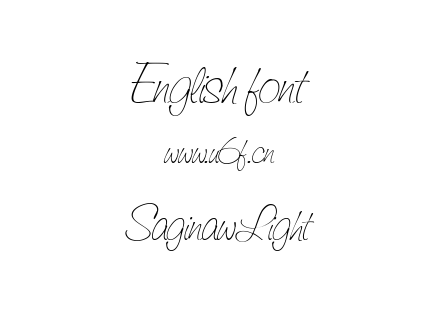SaginawLight.ttf下载