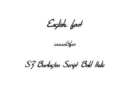 SF Burlington Script Bold Italic.ttf下载
