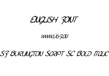 SF Burlington Script SC Bold Italic.ttf下载