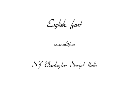 SF Burlington Script Italic.ttf下载