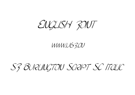 SF Burlington Script SC Italic.ttf下载