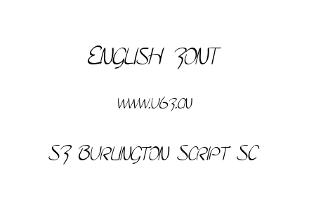 SF Burlington Script SC.ttf下载