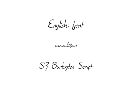 SF Burlington Script.ttf下载