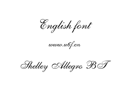 Shelley Allegro BT.ttf下载