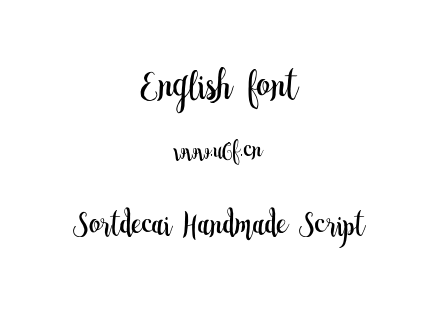 Sortdecai Handmade Script.ttf下载