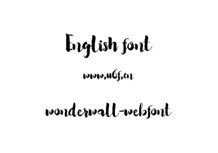 wonderwall-webfont.ttf下载