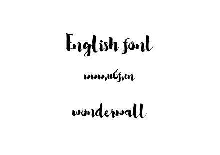 字体-wonderwall.ttf下载