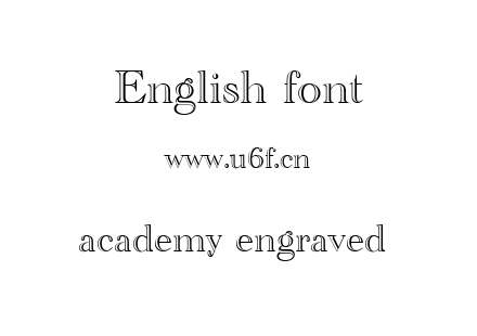 academy engraved .ttf下载