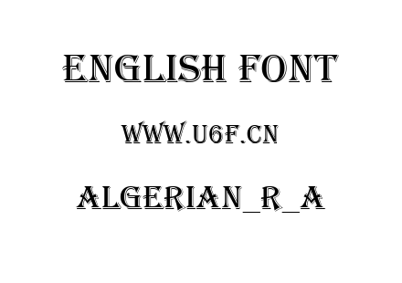 Algerian_R_A.ttf下载