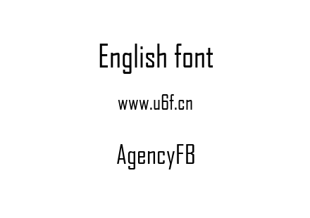 字体-AgencyFB.ttf