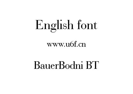 字体-BauerBodni BT.ttf