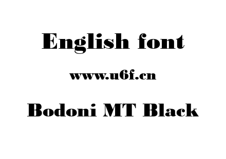 Bodoni MT Black.ttf下载