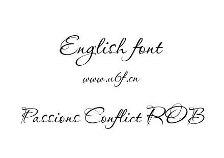 字体-Passions Conflict ROB.ttf下载