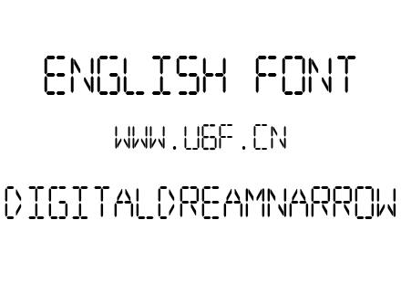 DigitaldreamNarrow.ttf下载