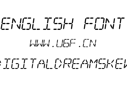 DigitaldreamSkew.ttf下载