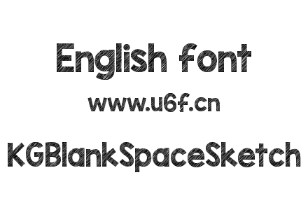 KGBlankSpaceSketch.ttf下载