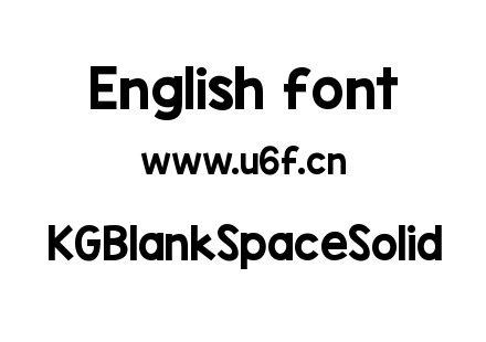 KGBlankSpaceSolid.ttf下载