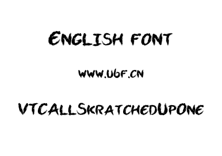 VTCAllSkratchedUpOne.ttf下载