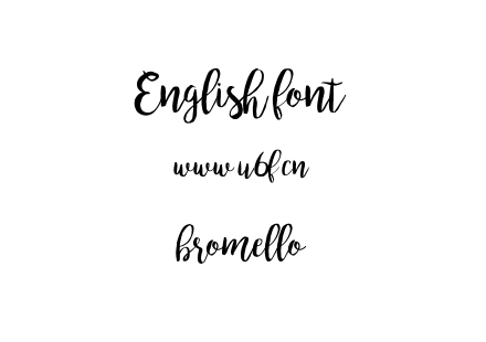 字体-bromello.ttf下载