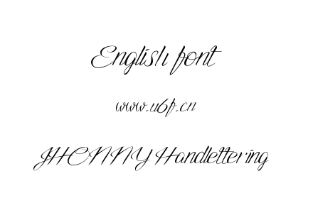 字体-JHONNY Handlettering.ttf下载