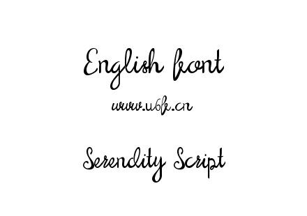 Serendity Script.ttf下载