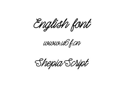 字体-Shepia Script.ttf下载