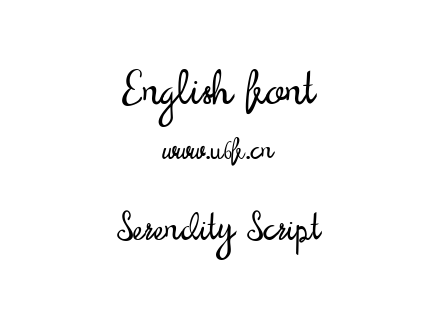 Serendity Script.woff下载