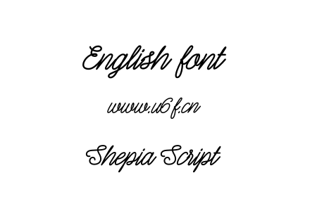 Shepia Script.woff下载